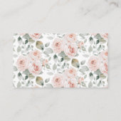 ボホウッドランド動物赤ちゃんシャワーおむつラッフル エンクロージャーカード (裏面)