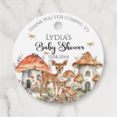 ボホウッドランド森林動物ベビーシャワー フェイバータグ (正面)