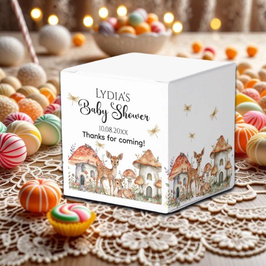 ボホウッドランド森林動物ベビーシャワー フェイバーボックス