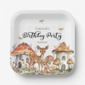 ボホウッドランド森林動物誕生会 ペーパープレート (正面)
