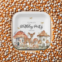 ボホウッドランド森林動物誕生会 ペーパープレート