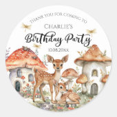 ボホウッドランド森林動物誕生会 ラウンドシール (正面)