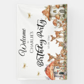 ボホウッドランド森林動物誕生会 横断幕 (縦)