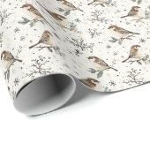 ボホウッドランド水彩色クリスマス ラッピングペーパー (ロールコーナー)