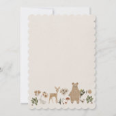 ボホウッドランド男の子の誕生日パーティー 招待状 (裏面)