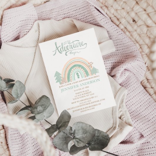 ボホウッドランド男女兼用レインボーシャワー 招待状