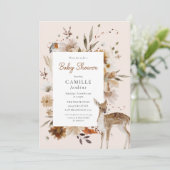 ボホウッドランド男女兼用赤ちゃんシャワー 招待状 (スタンド正面)