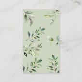 ボホウッドランド緑化動物おむつラッフルカード エンクロージャーカード (裏面)