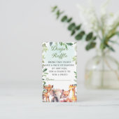 ボホウッドランド緑化動物おむつラッフルカード エンクロージャーカード (スタンド正面)