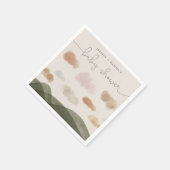 ボホウッドランド赤ちゃんシャワーカクテルナプキンモダン スタンダードカクテルナプキン (角)