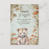 ボホウッドランド赤ちゃんシャワー エンクロージャーカード (正面)