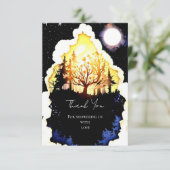 ボホウッドランド赤ちゃんシャワー サンキューカード (スタンド正面)