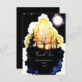 ボホウッドランド赤ちゃんシャワー サンキューカード (正面/裏面)