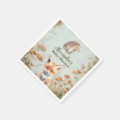 ボホウッドランド赤ちゃんシャワー スタンダードカクテルナプキン (角)
