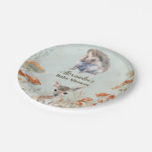 ボホウッドランド赤ちゃんシャワー ペーパープレート (アングル)