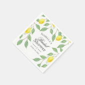 ボホウモダンォーターカラーレモンサマーブライダルシャワー スタンダードカクテルナプキン (角)