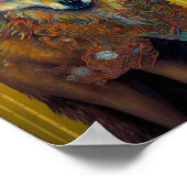 ボホウルフシュールレアル野生動物芸術 ポスター (角)