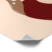 ボホウーマンイラストレーショントーン自然ズ ポスター (角)