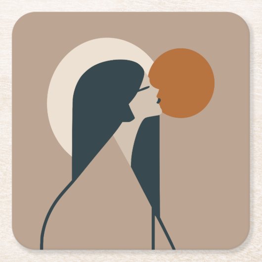 ボホウーマンサン スクエアペーパーコースター (正面)