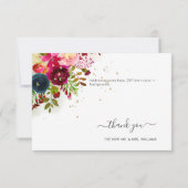 ボホウ素朴ターカラー赤面マルサラネービー 招待状 (裏面)