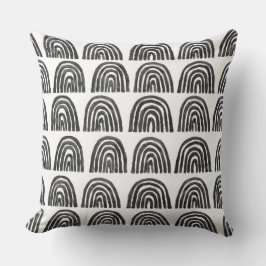 ボホエスニックブラック&ホワイト装飾用クッション クッション