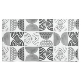 ボホエスニック枕カバー – ブラック&ホワイト 枕カバー