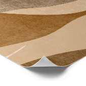 ボホエティックマウンテン風景モダン芸術 ポスター (角)