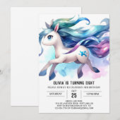 ボホエディタブルホース誕生日 招待状 (正面/裏面)