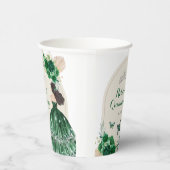 ボホエメラルドグリーンバラプリンセスキンセアニラ 紙コップ (右)