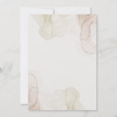 ボホエレガントな結婚式 招待状 (裏面)