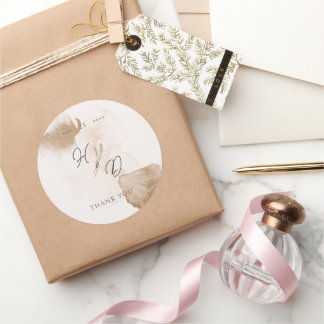 ボホエレガントの水彩色 ラウンドシール