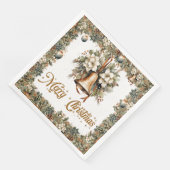 ボホエレガントの緑とクリスマスの金ゴールド鐘 (コーナー)