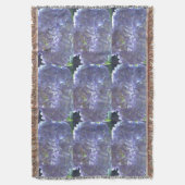 ボホエレガントほこりっぽい薄紫の花模様花 スローブランケット (正面縦)