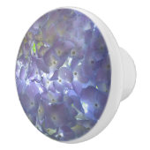 ボホエレガントほこりっぽい薄紫の花模様花 セラミックノブ (右)