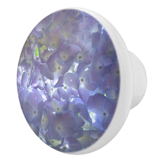 ボホエレガントほこりっぽい薄紫の花模様花 セラミックノブ (右)