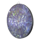 ボホエレガントほこりっぽい薄紫の花模様花 ダーツボード (正面右)