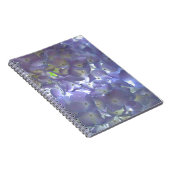 ボホエレガントほこりっぽい薄紫の花模様花 ノートブック (右側)