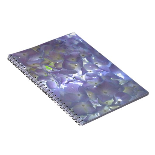 ボホエレガントほこりっぽい薄紫の花模様花 ノートブック (右側)