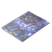 ボホエレガントほこりっぽい薄紫の花模様花 ノートブック (左側)