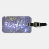 ボホエレガントほこりっぽい薄紫の花模様花 ラゲッジタグ (正面横)