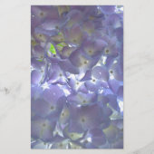 ボホエレガントほこりっぽい薄紫の花模様花 便箋 (正面)