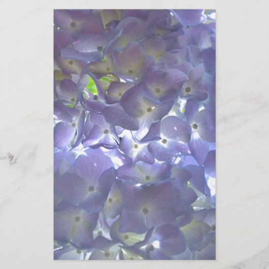 ボホエレガントほこりっぽい薄紫の花模様花 便箋 (正面)