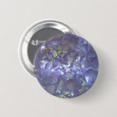 ボホエレガントほこりっぽい薄紫の花模様花 缶バッジ (正面&裏面)