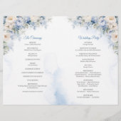 ボホエレガントほこりっぽい青とアイボリーの花式 (裏面)