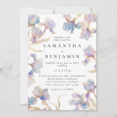 ボホエレガントアイリス結婚ズ 招待状 (正面)