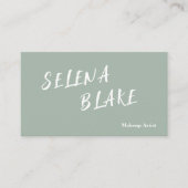 ボホエレガントアクアトーネ – トレンディーシック 名刺 (正面)