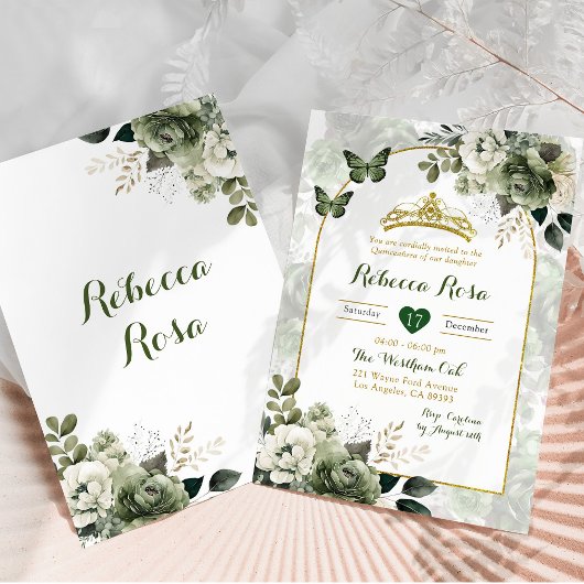 ボホエレガントアーチセージ緑キンセ王室のーニラ 招待状