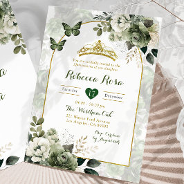 ボホエレガントアーチセージ緑キンセ王室のーニラ 招待状