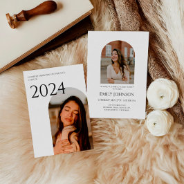 ボホエレガントアーチ卒業 招待状