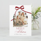 ボホエレガントアーチ4枚の写真メリークリスマス シーズンカード (スタンド正面)